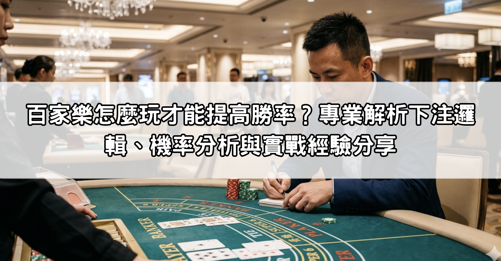 百家樂怎麼玩才能提高勝率?專業解析下注邏輯、機率分析與實戰經驗分享